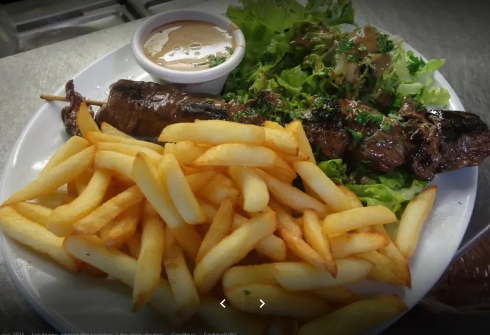 Restaurant Bizien - brochette frites